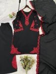 RICH LOOK MUL CHANDERI EMBROIDERY WORK TOP PALAZZO WITH DUPATTA FESTIVE WEAR WHOLESALE PRICE ETHNIC GARMENT (3)