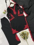 RICH LOOK MUL CHANDERI EMBROIDERY WORK TOP PALAZZO WITH DUPATTA FESTIVE WEAR WHOLESALE PRICE ETHNIC GARMENT (3)
