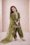 RICH LOOK NATURAL CREPE EMBROIDERY SEQUENCE WORK KID’S TOP PATIYALA WITH DUPATTA FESTIVE WEAR WHOLESALE PRICE ETHNIC GARMENT (3)