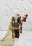 RICH LOOK NATURAL CREPE EMBROIDERY SEQUENCE WORK KID’S TOP PATIYALA WITH DUPATTA FESTIVE WEAR WHOLESALE PRICE ETHNIC GARMENT (3)