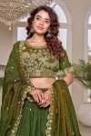 RICH LOOK NC VICHITRA EMBROIDERY CODING SEQUENCE WORK WITH THREAD WORK LEHENGA CHOLI WITH DUPATTA WEDDING WEAR WHOLESALE PRICE ETHNIC GARMENT (9)