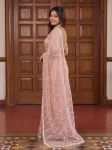 RICH LOOK NET BEADS ,SEQUENCE, PEARLS EMBROIDERY WORK SAREE WITH UNSTITCHED BLOUSE PARTY WEAR WHOLESALE PRICE ETHNIC GARMENT (14)