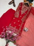 RICH LOOK ORGANZA SILK ZARI AND SEQUENCE EMBROIDERY WORK TOP PALAZZO WITH DUPATTA FESTIVE WEAR WHOLESALE PRICE ETHNIC GARMENT (9)