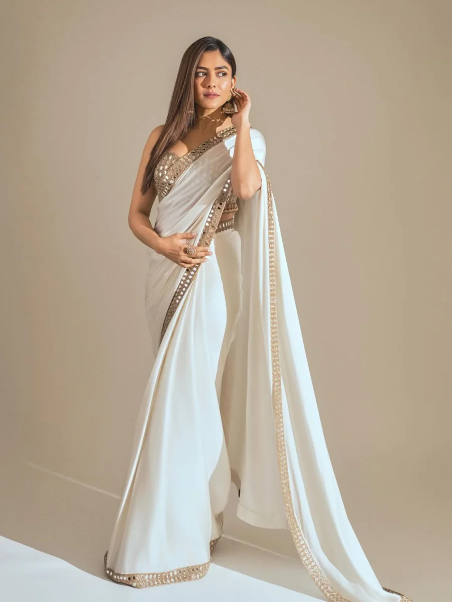 RICH LOOK RANGOLI SILK REAL MIRROR AND EMBROIDERY BORDER WORK SAREE WITH UNSTITCHED PARTY WEAR WHOLESALE PRICE ETHNIC GARMENT(7)