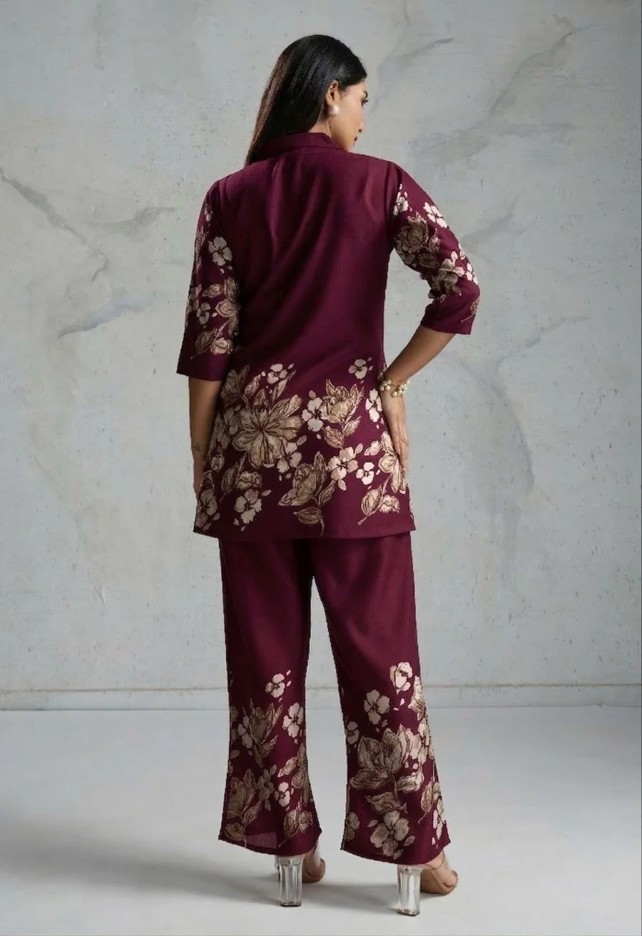 RICH LOOK RAYON DIGITAL PRINTED WORK CO-ORD SET DAILY WEAR WHOLESALE PRICE ETHNIC GARMENT (2)
