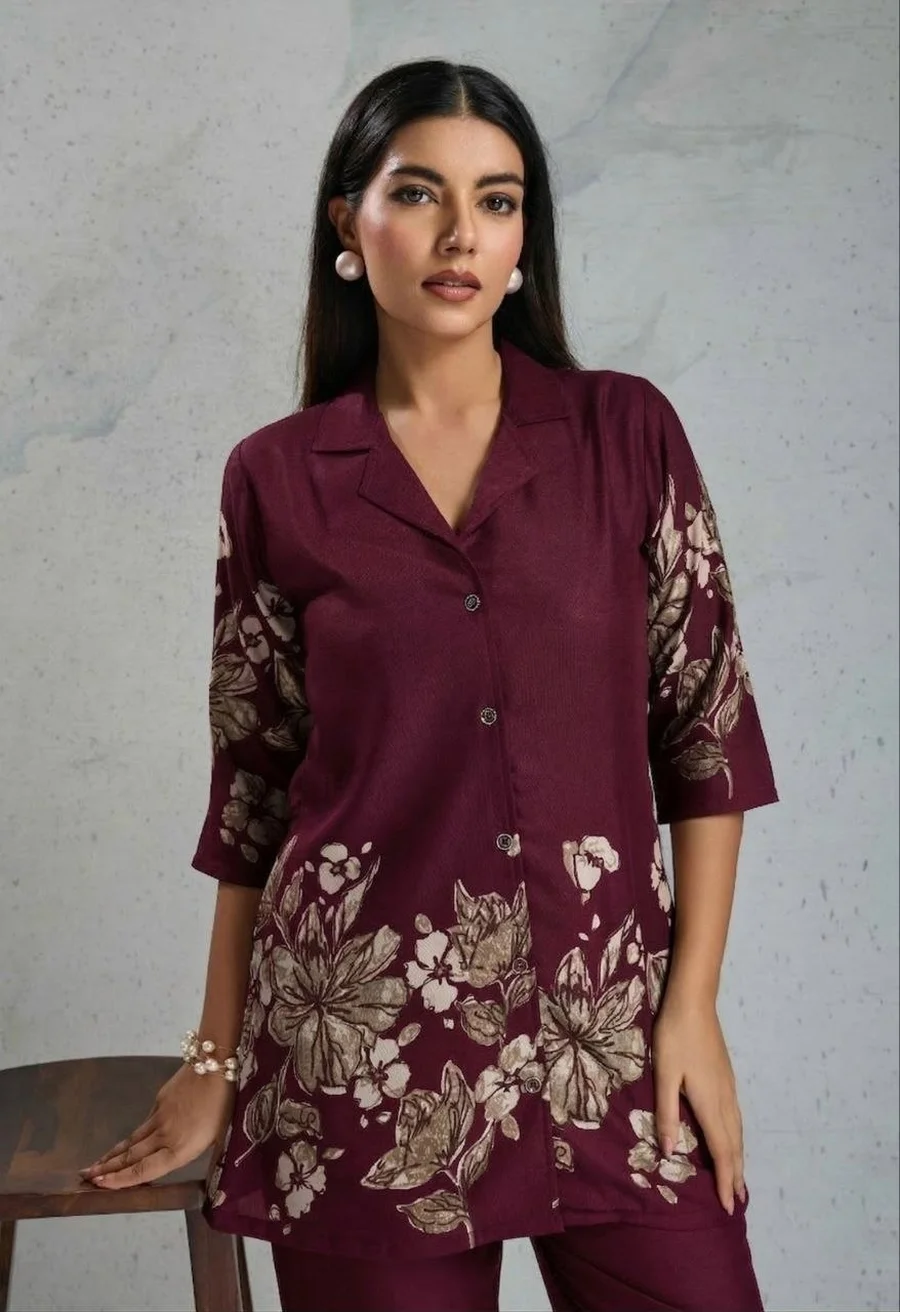 RICH LOOK RAYON DIGITAL PRINTED WORK CO-ORD SET DAILY WEAR WHOLESALE PRICE ETHNIC GARMENT (3)