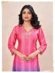 RICH LOOK RAYON SHADED BANDHANI PRINT WORK TOP PENT SET DAILY WEAR WHOLESALE PRICE ETHNIC GARMENT (8)