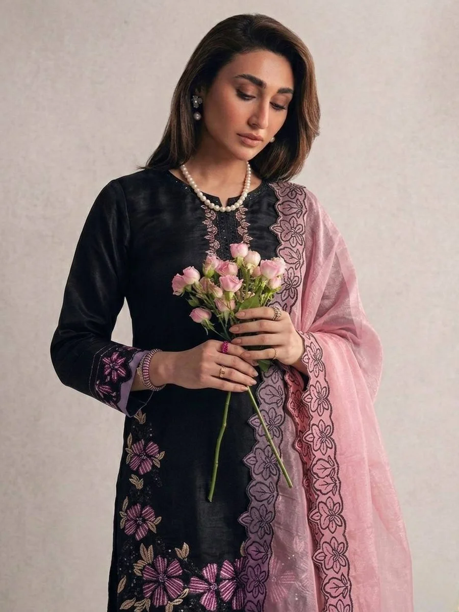 RICH LOOK ROMAN GLASS EMBROIDERY SEQUENCE WITH RIVET MOTI WORK TOP PATIYALA WITH DUPATTA FESTIVE WEAR WHOLESALE PRICE ETHNIC GARMENT (23)