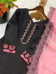 RICH LOOK ROMAN GLASS EMBROIDERY SEQUENCE WITH RIVET MOTI WORK TOP PATIYALA WITH DUPATTA FESTIVE WEAR WHOLESALE PRICE ETHNIC GARMENT (14)