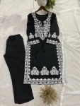 RICH LOOK ROMAN SILK EMBROIDERY WORK TOP BOTTOM WITH DUPATTA DAILY WEAR WHOLESALE PRICE ETHNIC GARMENT (2)