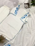 RICH LOOK ROMAN SILK EMBROIDERY WORK TOP BOTTOM WITH DUPATTA FESTIVE WEAR WHOLESALE PRICE ETHNIC GARMENT (2)