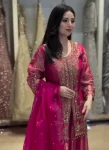 RICH LOOK SATIN SILK EMBROIDERY CODING DORI & SEQUENCE WORK TOP PALAZZO WITH DUPATTA WEDDING WEAR WHOLESALE PRICE ETHNIC GARMENT (5)
