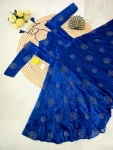 RICH LOOK SPACE SILK BEADS SEQUENCE WORK GOWN FESTIVE WEAR WHOLESALE PRICE ETHNIC GARMENT (4)
