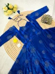 RICH LOOK SPACE SILK BEADS SEQUENCE WORK GOWN FESTIVE WEAR WHOLESALE PRICE ETHNIC GARMENT (4)