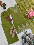 RICH LOOK TWO TONE FENDY SILK EMBROIDERY SEQUENCE WORK TOP PALAZZO WITH DUPATTA FESTIVE WEAR WHOLESALE PRICE ETHNIC GARMENT (4)