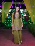 RICH LOOK TWO TONE FENDY SILK EMBROIDERY SEQUENCE WORK TOP PALAZZO WITH DUPATTA FESTIVE WEAR WHOLESALE PRICE ETHNIC GARMENT (4)