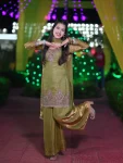 RICH LOOK TWO TONE FENDY SILK EMBROIDERY SEQUENCE WORK TOP PALAZZO WITH DUPATTA FESTIVE WEAR WHOLESALE PRICE ETHNIC GARMENT (4)