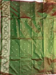 TRENDING BANARASI JARI SILK GOLDEN ZARI BUTTI WEAVES WORK SAREE WITH UNSTITCHED BLOUSE FESTIVE WEAR WHOLESALE PRICE ETHNIC GARMENT (2)