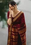 TRENDING BANARASI LICHI SILK JACQUARD WORK SAREE WITH UNSTITCHED BLOUSE FESTIVE WEAR WHOLESALE PRICE ETHNIC GARMENT (1)