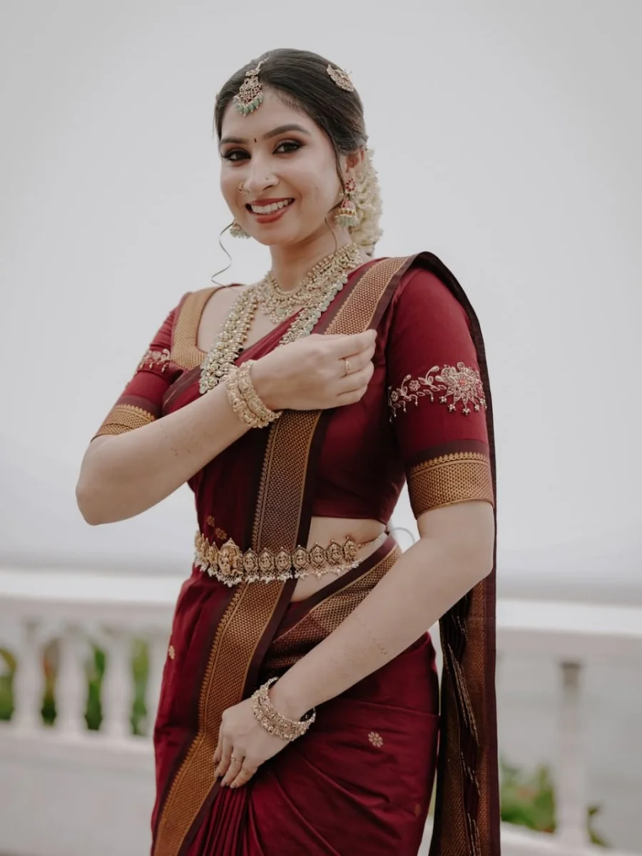 TRENDING BANARASI LICHI SILK JACQUARD WORK SAREE WITH UNSTITCHED BLOUSE FESTIVE WEAR WHOLESALE PRICE ETHNIC GARMENT (9)