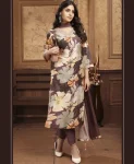 TRENDING CHANDERI HANDWORK TOP BOTTOM WITH DUPATTA PURPLE