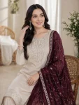 TRENDING CP VICHITRA SILK SEQUENCE CODING EMBROIDERY WORK TOP BOTTOM WITH DUPATTA FESTIVE WEAR WHOLESALE PRICE ETHNIC GARMENT (5)