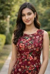 TRENDING CREPE FLOWER PRINT WORK TOP PENT SET DAILY WEAR WHOLESALE PRICE ETHNIC GARMENT (3)