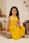 TRENDING CREPE SEQUENCE EMBROIDERED WORK KID’S TOP PALAZZO WITH DUPATTA FESTIVE WEAR WHOLESALE PRICE ETHNIC GARMENT (9)