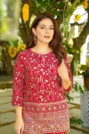 TRENDING CREPE SILK EMBROIDERY WORK TOP PENT SET FESTIVE WEAR WHOLESALE PRICE ETHNIC GARMENT (4)