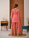 TRENDING CRUNCHY SILK SEQUENCE AND EMBROIDERY WORK TOP SHARARA WITH DUPATTA WEDDING WEAR WHOLESALE PRICE ETHNIC GARMENT (1)