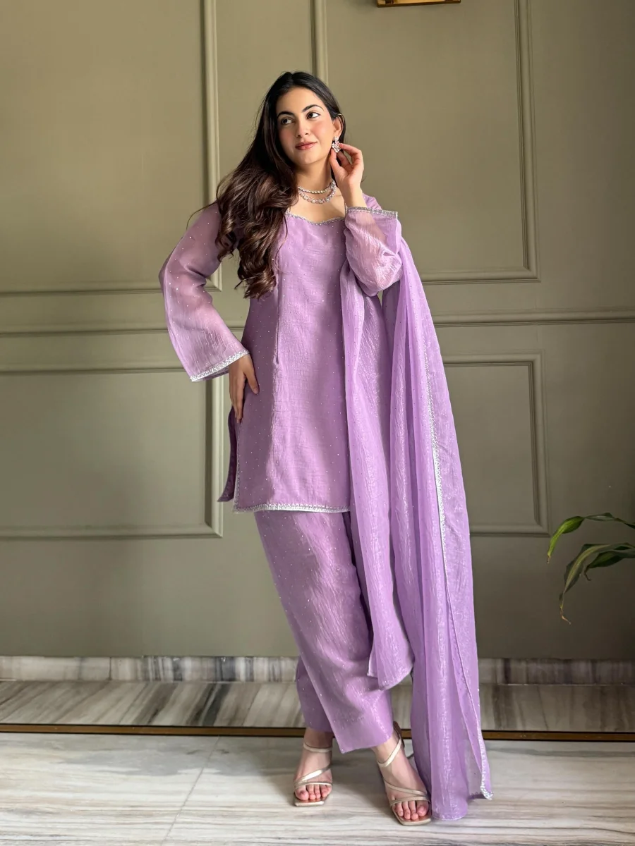TRENDING CRUNCHY SILK SWAROVSKI ,WITH FANCY LACE WORK TOP PATIYALA WITH DUPATTA FESTIVE WEAR WHOLESALE PRICE ETHNIC GARMENT (3)
