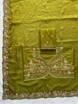TRENDING FENDY SATIN EMBROIDERY WITH CUTWORK BORDER SAREE WITH UNSTITCHED BLOUSE WEDDING WEAR WHOLESALE PRICE ETHNIC GARMENT (3)