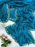 TRENDING FENDY SATIN KHATLI CUT DANA HANDWORK WITH ARC BORDER WORK SAREE WITH UNSTITCHED BLOUSE PARTY WEAR WHOLESALE PRICE ETHNIC GARMENT (4)