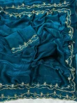 TRENDING FENDY SATIN KHATLI CUT DANA HANDWORK WITH ARC BORDER WORK SAREE WITH UNSTITCHED BLOUSE PARTY WEAR WHOLESALE PRICE ETHNIC GARMENT (4)