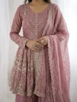 TRENDING FENDY SILK EMBROIDERY SEQUENCE WORK TOP PALAZZO WITH DUPATTA FESTIVE WEAR WHOLESALE PRICE ETHNIC GARMENT (15)