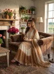 TRENDING GEORGETTE EMBROIDERY THREAD WORK TOP PALAZZO WITH DUPATTA FESTIVE WEAR WHOLESALE PRICE ETHNIC GARMENT (4)