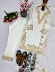 TRENDING GEORGETTE EMBROIDERY WITH SWAROVSKI HAND WORK TOP BOTTOM WITH DUPATTA FESTIVE WEAR WHOLESALE PRICE ETHNIC GARMENT (7)