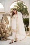 TRENDING GEORGETTE EMBROIDERY WITH SWAROVSKI HAND WORK TOP BOTTOM WITH DUPATTA FESTIVE WEAR WHOLESALE PRICE ETHNIC GARMENT (7)