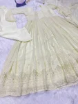 TRENDING GEORGETTE SEQUENCE WITH EMBROIDERY WORK GOWN BOTTOM WITH DUPATTA FESTIVE WEAR WHOLESALE PRICE ETHNIC GARMENT (5)