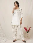 TRENDING JAPAN SATIN EMBROIDERY SEQUENCE WORK TOP PATIYALA WITH DUPATTA FESTIVE WEAR WHOLESALE PRICE ETHNIC GARMENT (8)
