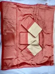 TRENDING LICHI SILK JACQUARD WORK SAREE WITH UNSTITCHED BLOUSE FESTIVE WEAR WHOLESALE PRICE ETHNIC GARMENT (8)