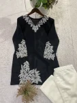TRENDING MUL COTTON EMBROIDERY WORK CO-ORD SET CASUAL WEAR WHOLESALE PRICE ETHNIC GARMENT (2)