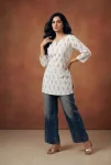 TRENDING RAYON FOIL PRINTED WORK ONLY TOP CASUAL WEAR WHOLESALE PRICE ETHNIC GARMENT (3)