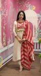 TRENDING ROMAN EMBROIDERY WORK TOP BOTTOM WITH DUPATTA FESTIVE WEAR WHOLESALE PRICE ETHNIC GARMENT (2)