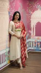 TRENDING ROMAN EMBROIDERY WORK TOP BOTTOM WITH DUPATTA FESTIVE WEAR WHOLESALE PRICE ETHNIC GARMENT (2)