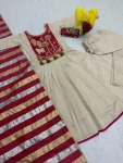 TRENDING ROMAN EMBROIDERY WORK TOP BOTTOM WITH DUPATTA FESTIVE WEAR WHOLESALE PRICE ETHNIC GARMENT (2)