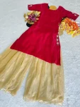 TRENDING SPACE SILK HANDWORK & MAGGAM WORK KURTI PALAZZO SET FESTIVE WEAR WHOLESALE PRICE ETHNIC GARMENT (5)