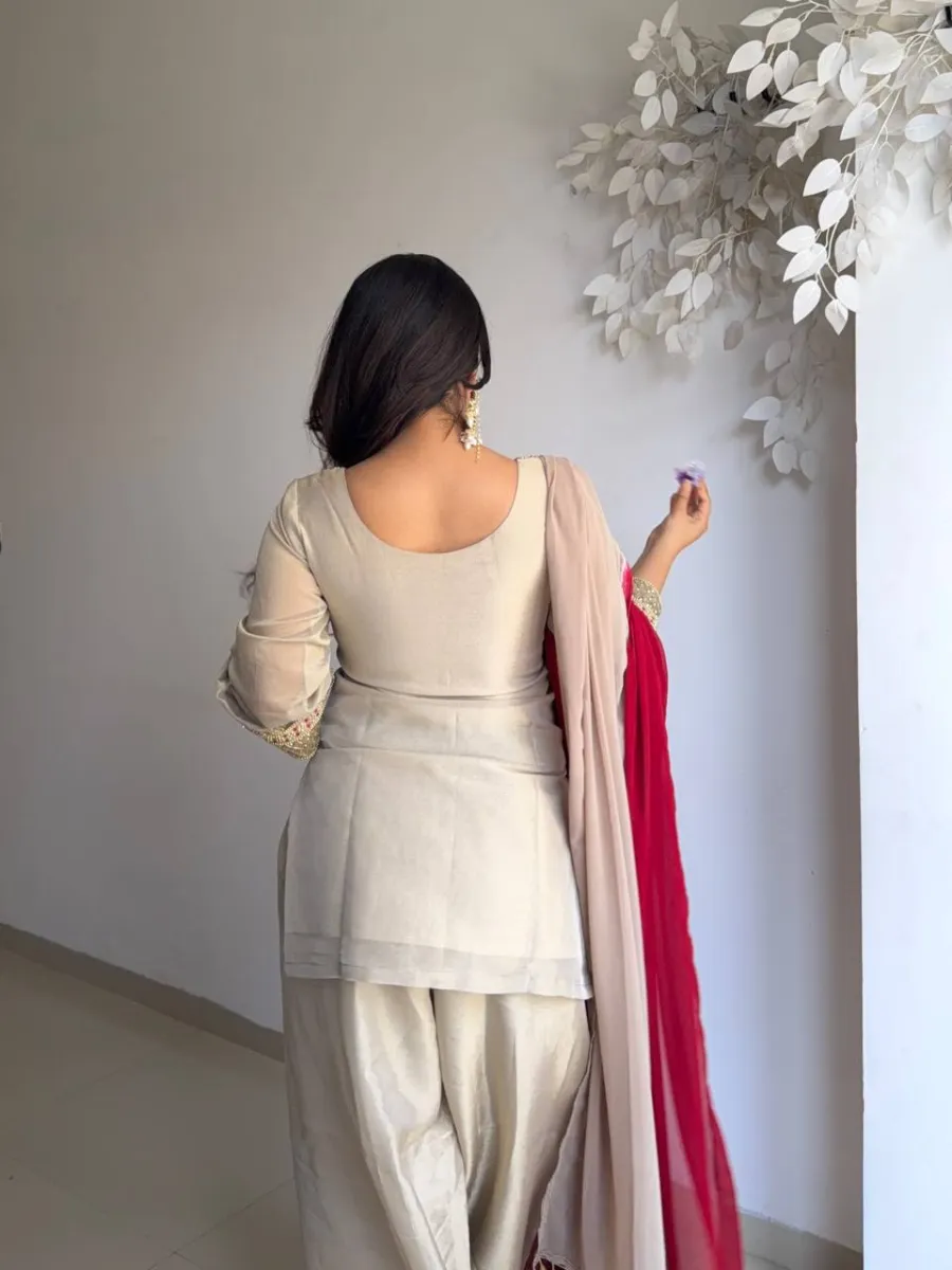 TRENDING TABBY ORGANZA EMBROIDERY THREAD WORK TOP PATIYALA WITH DUPATTA FESTIVE WEAR WHOLESALE PRICE ETHNIC GARMENT (7)