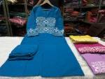 TRENDING TESLA SILK EMBROIDERY WORK CO-ORD SET DAILY WEAR WHOLESALE PRICE ETHNIC GARMENT (2)