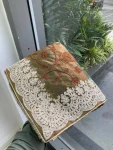TRENDING TWILL NET CHIKANKARI WORK SAREE WITH UNSTITCHED BLOUSE WEDDING WEAR WHOLESALE PRICE ETHNIC GARMENT (4)